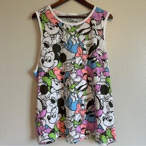 Disney Neon Mickey and Friends Juniors 3XL tank top